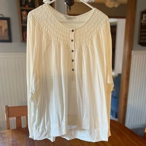 NEW CJ Banks white blouse